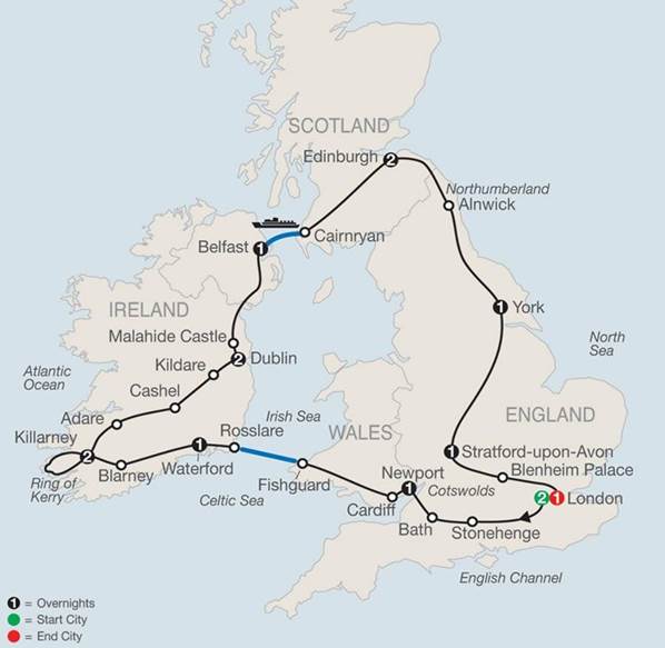 Tours Compare Britain-Ireland 14 to 15 Days popup