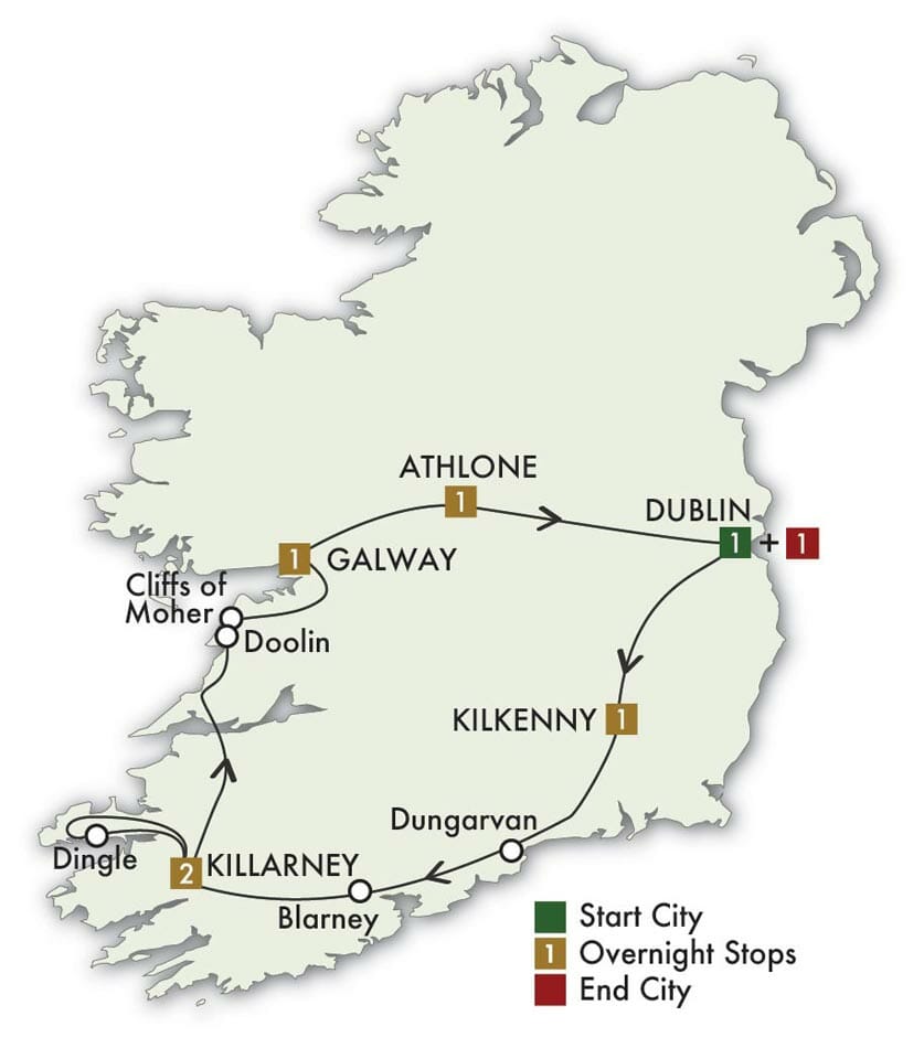 Tours Compare Ireland 8 Days popup