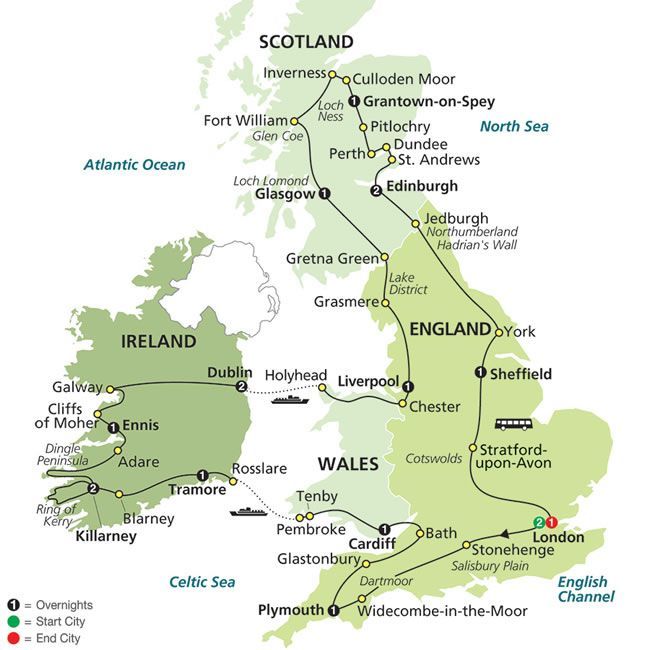 tours britain and ireland