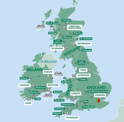 Tours Compare Britain-Ireland 14 to 16 Days popup