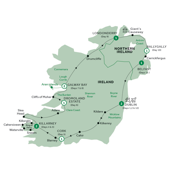 Tours Compare Ireland 12 to 13 Days popup