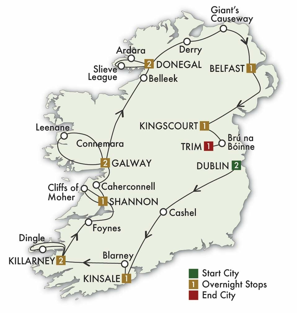 Tours Compare Ireland 14 Days popup