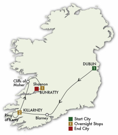 7 Day Best Of Ireland South (Tour C) - CIE